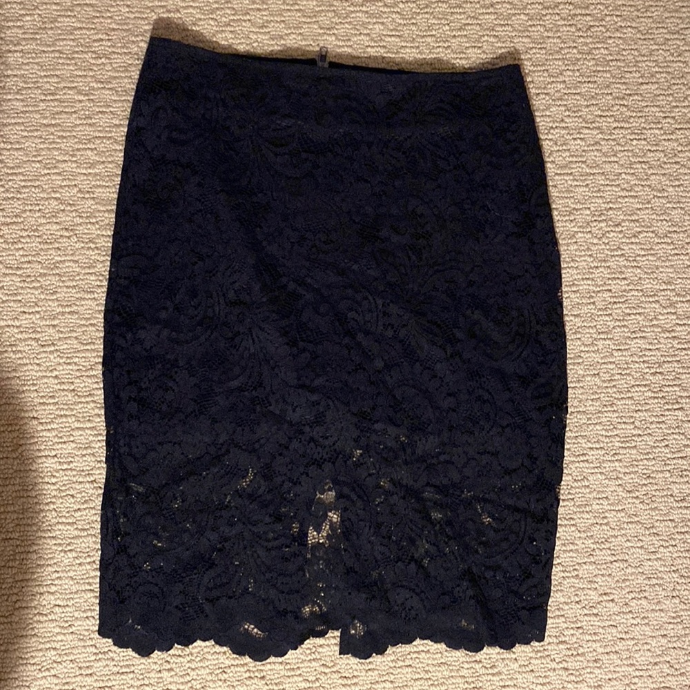 Black lace skirt